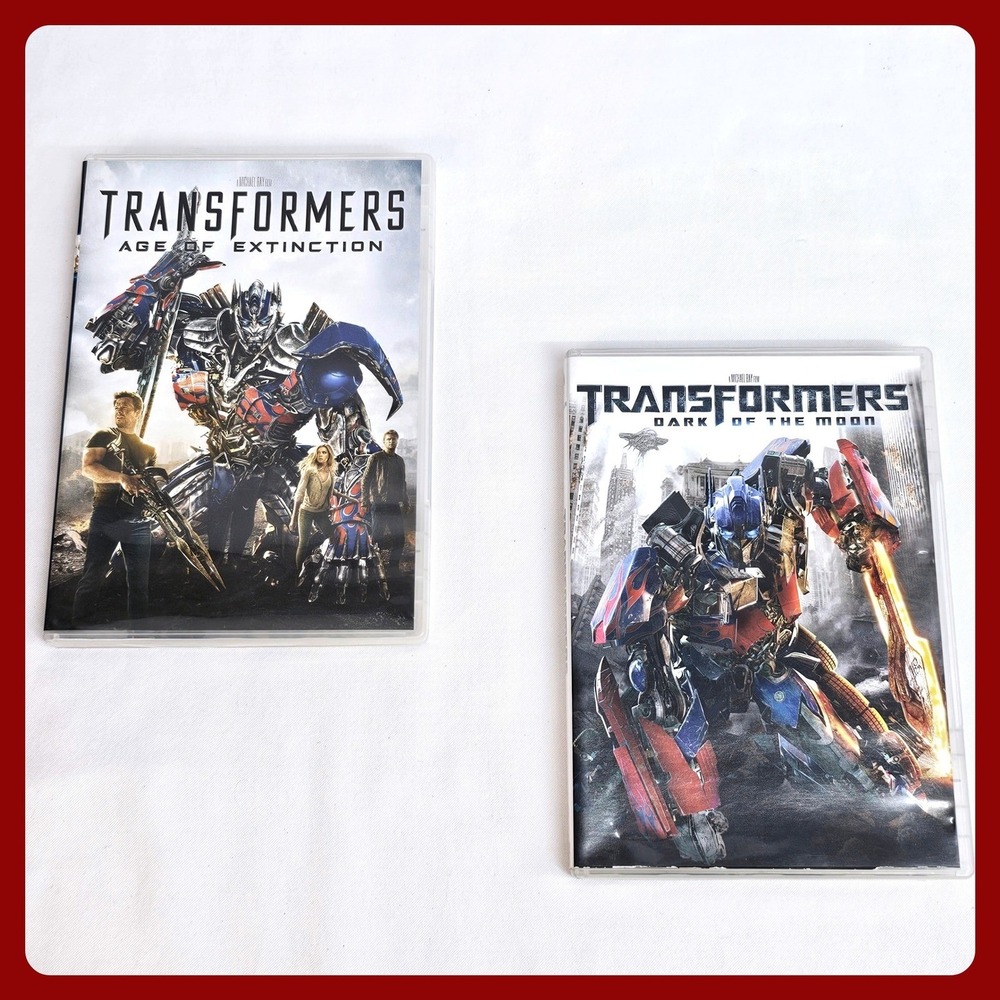 Transformers DVD Lot Age of Extinction Dark‎ the Moon Michael Bay Action Sci-Fi